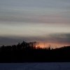 Winter Sunset on Hungry Jack Lake