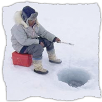 Ice Fishing on Hungry Jack Lake